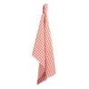 Keukenhanddoek Ruit - 100% Katoen - Wit/Rood - 50x70cm