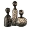 Decoratieve Fles+Stop Spikkel - Glas - Zwart