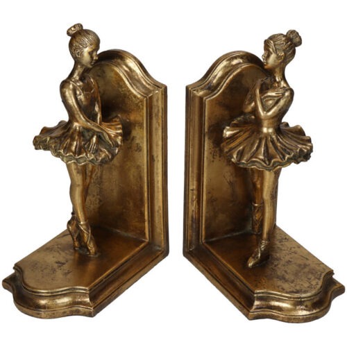 Boekensteun Ballerina - Poly - Goud - Set van 2 - Afbeelding 3