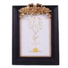 Fotokader met Bloemen- MDF/Glas - Zwart - 20x25cm