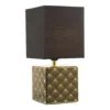 Tafellamp Cube - Keramiek - Zwart/Goud