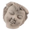 Bloempot Hoofd - Steen - Grijs - 23x26x22cm Hoog