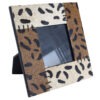 Fotokader Aily Brown Leopard - Koeleder - 17x17cm