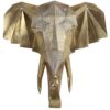 Wanddecoratie Olifant Baba - Poly - Goud - 17x44,5x46cm
