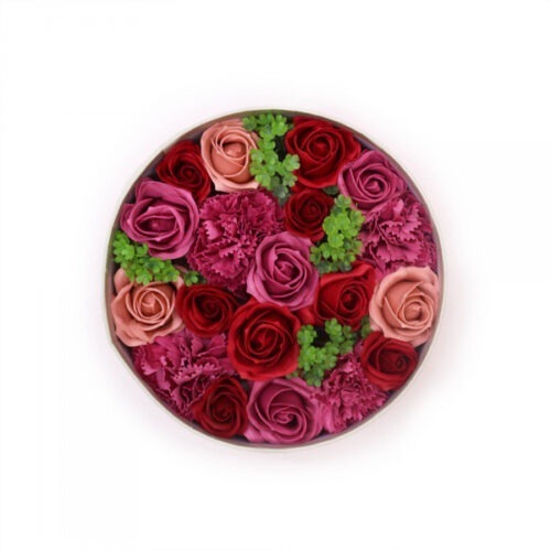 Zeepboeket in Geschenkdoos - Vintage Roses