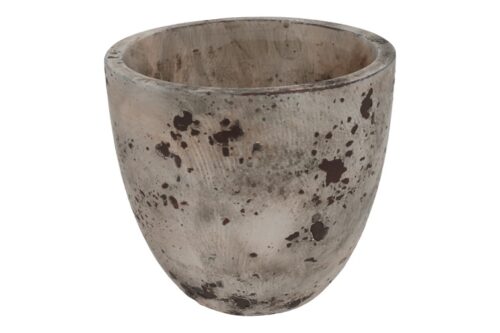 Bloempot Rocus L - Steen - Naturel - 14x14x13cm