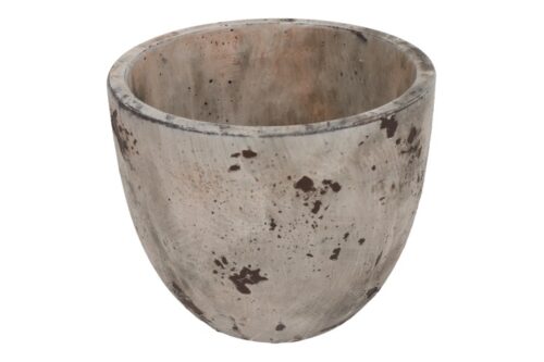 Bloempot Rocus M - Steen - Naturel - 11x11x9cm