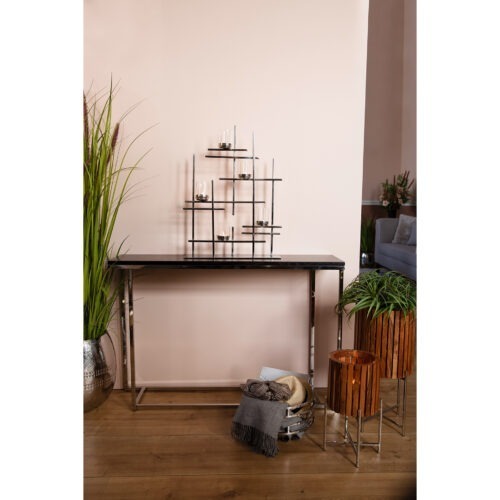 Consoletafel Lavio - Eik - Espresso - L120xB30xH78cm