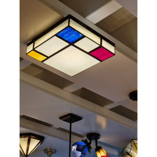 Tiffany Plafonnière/Wandlamp Compositie Mondriaan - Afbeelding 2