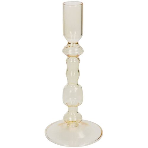 Kandelaar Abby - Glas - Geel - Ø9x20cm