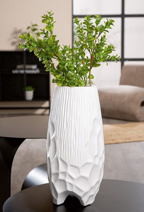 Vaas Elif - Keramiek - Wit - Ø19xH40cm - Afbeelding 7