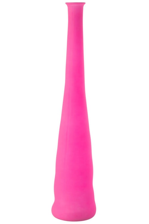 Vaas Bottle - Glas - Neon Pink - L18xB18xH100cm
