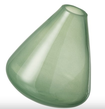 Vaas Topaz - Glas - Donker Groen - 11,5x11,5x13,5cm