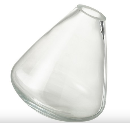 Vaas Topaz - Glas - Transparant - 11,5x11,5x13,5cm