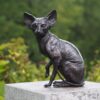 Decoratieve Zittende Naaktkat - Brons - L15xB12xH22cm