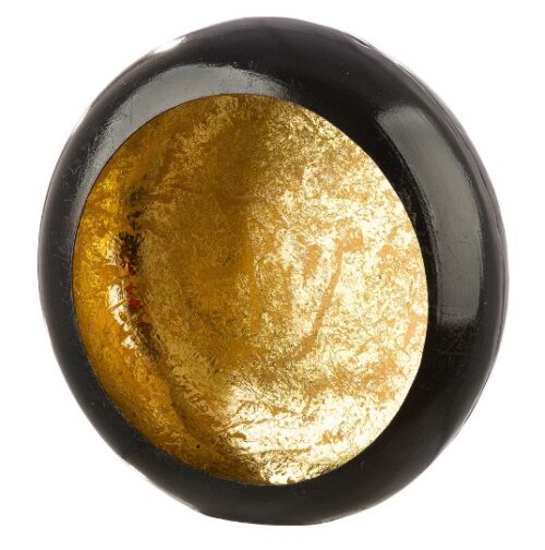 Theelichthouder Didi - Metaal - Zwart/Goud - Large L30xB10xH30cm