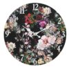 Wandklok Bloemen Cijfers - MDF - Multi - Ø34cm