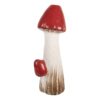 Decoratie Paddenstoel - Paddenstoel 16x14x41 cm - Wit/Rood - Terracotta