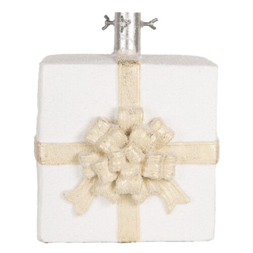 Kerstboom Standaard - Cadeau - 26x24x33 cm - Wit - Keramiek