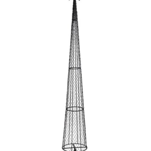 Alternative view of Decoratieve Kerstboom - Metaal - Mat Zwart - Ø26x180cm