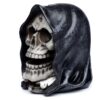 Reaper Skull Head - 8,5x11x12 cm - Zwart - Polyresin