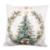 Kussenhoes Kerstmotief - Wit - 45x45cm