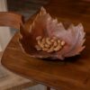 Decoratief Plateau Plat Blad - Polyresin - Roestbruin - L41,5xB36xH16cm