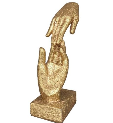 Handen op Voet - Keramiek - Goud - L21xB6,5xH23cm (kopie)