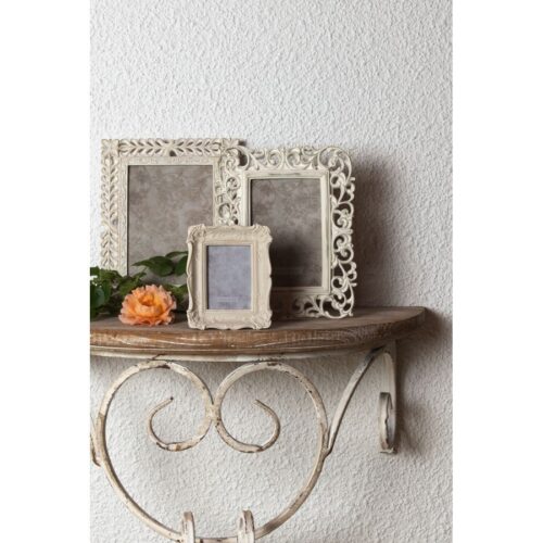 Alternative view of Fotokader met Bloemen - Polyresin - Beige - L11cmxD2xH13cm