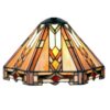 Tiffany Lampenkap Art Deco Motief - Glas - Multi - Ø 25x25cm