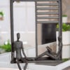 Wanddecoratie Time Out - Metaal - Donker Bruin - L17xD9xH25cm